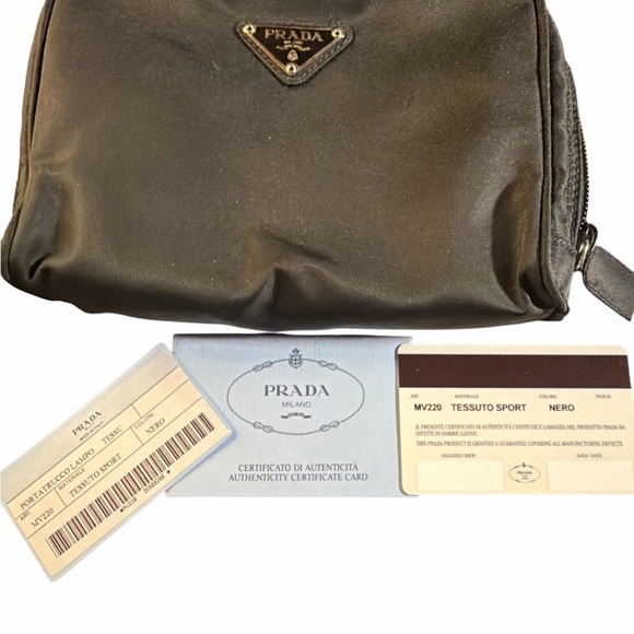 Authentic Prada MV220 Tessuto Sport Nylon Pouch - Nero Black (Full Set) - Picture 1 of 4